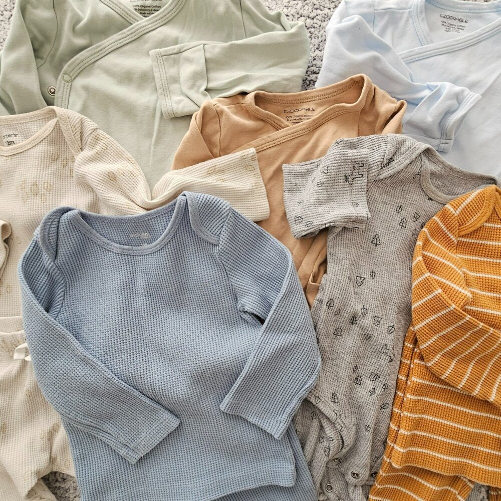 Bundle of Infant Pajamas and Play Cothes